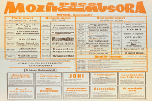 Ein orange-weißer Plakat mit einem Kalender und Text, der wahrscheinlich die Ereignisinformationen enthält.